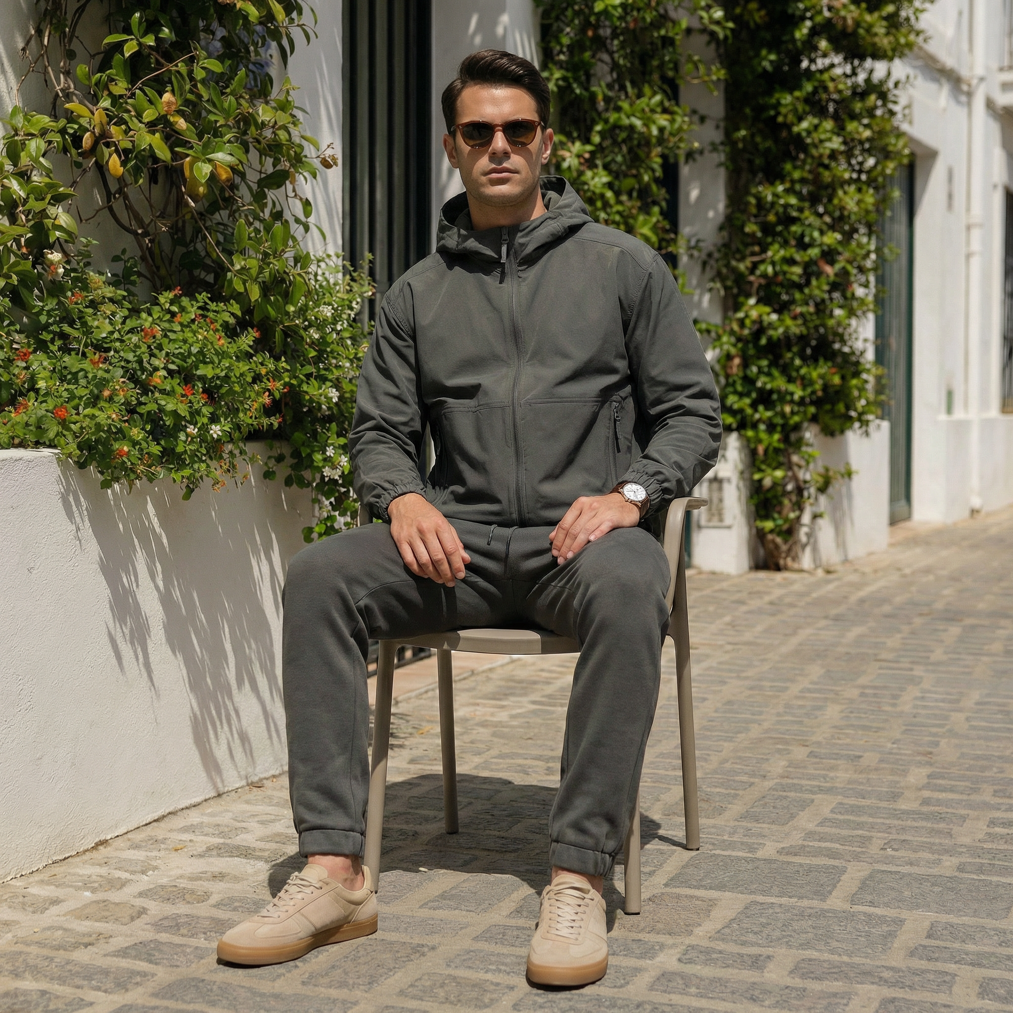 WATER REPELLENT JACKET - DK GREEN, M image
