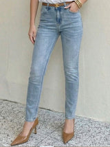 High-Rise Slim-Fit Jeans