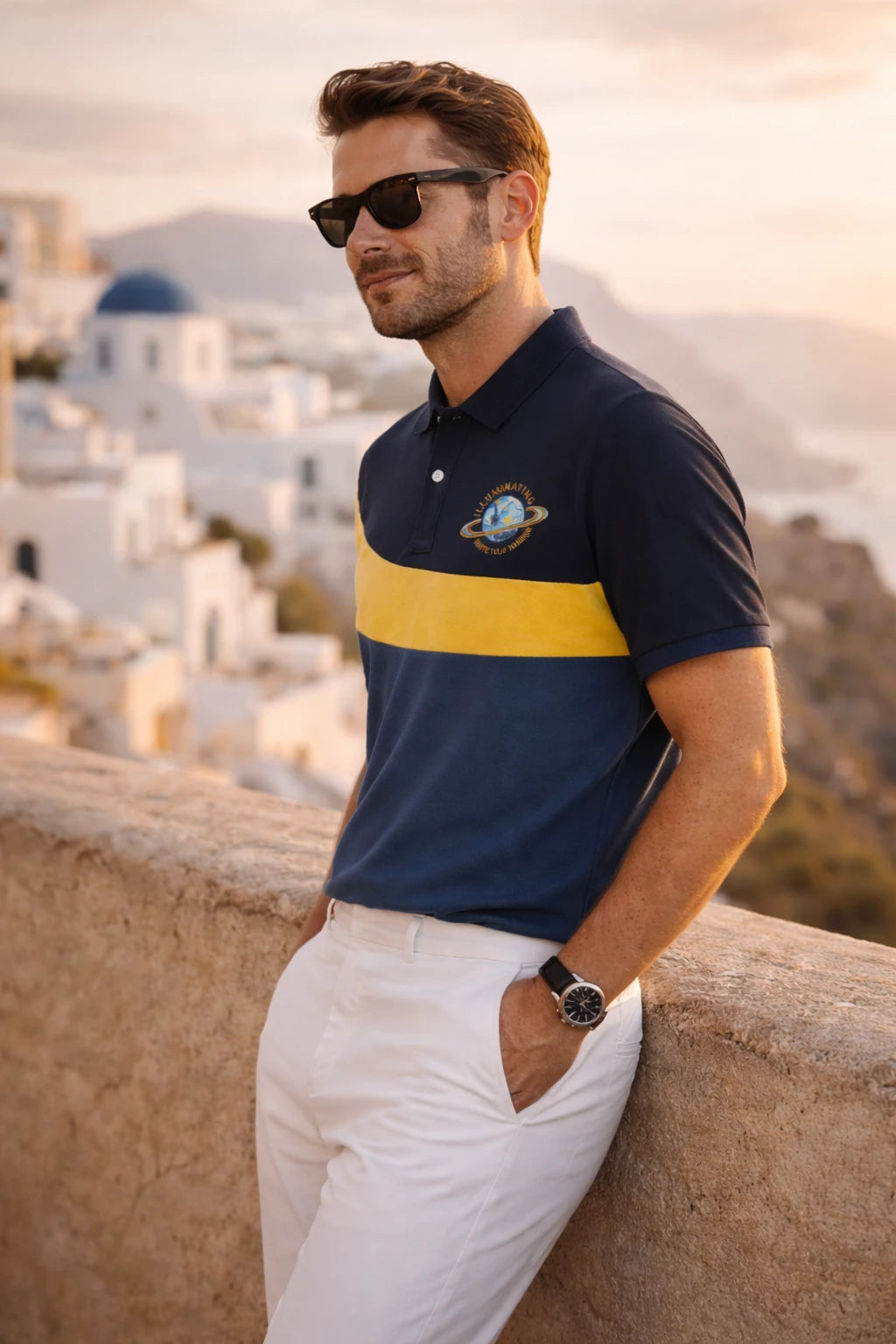 Embroidered Badge Polo Shirt