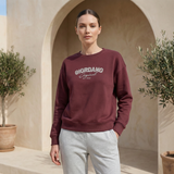 INTERLOCK SWEATSHIRT WTH PRINT - RED, S image