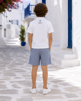 Boys’ Embroidered Short-Sleeve Polo Shirt