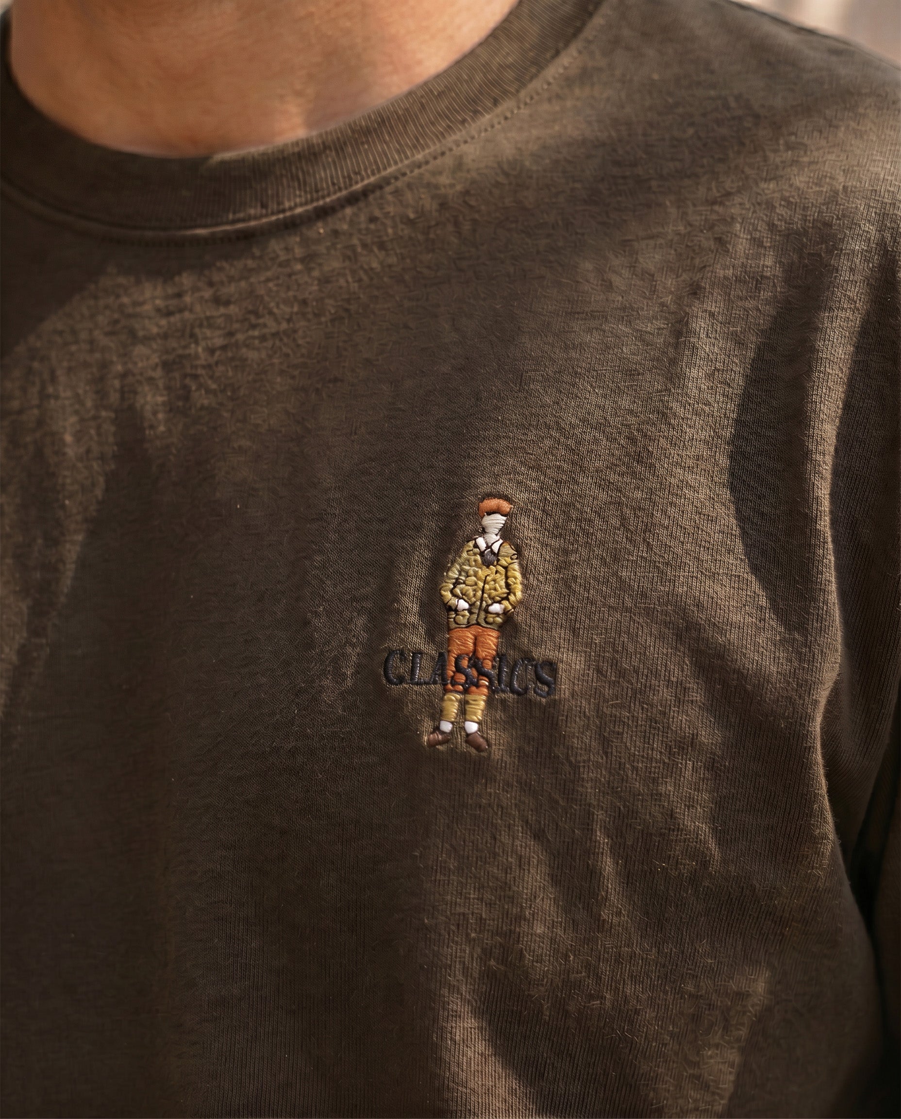 Men’s Embroidered Logo Crew Neck T-Shirt