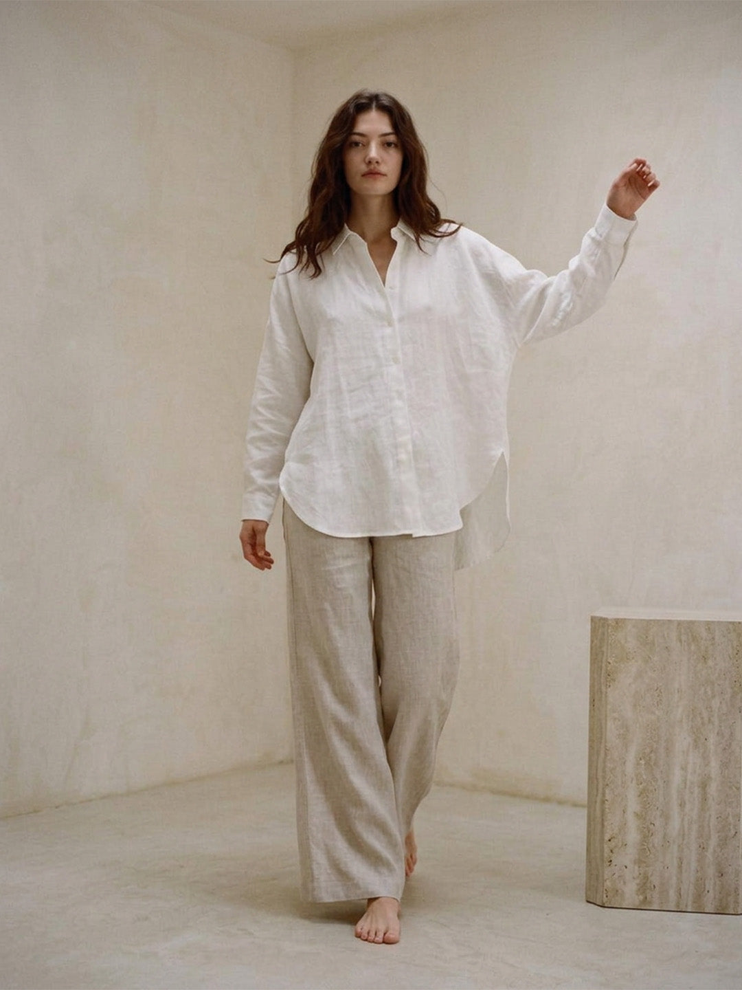 Women's Relaxed Fit Button-Down Shirt