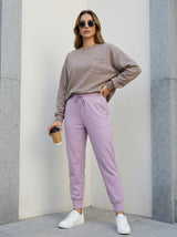 Slim-Fit Drawstring Jogger Pants