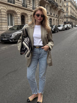 Skinny Jeans with Hem Slits