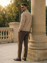 Zip-Front Knit Jacket