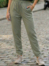 Relaxed-Fit Side Stripe Sweatpants