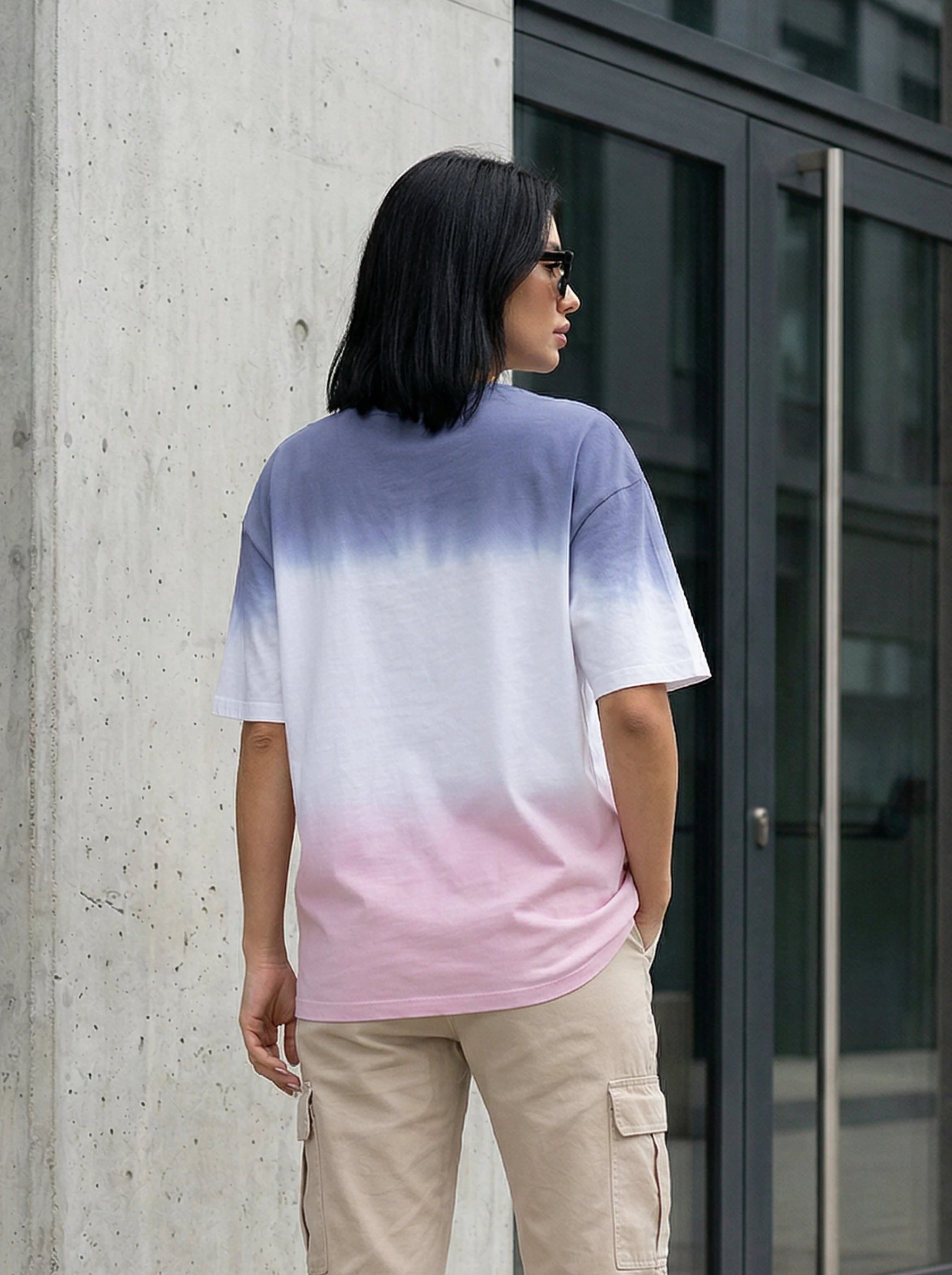 Gradient Effect Short Sleeve T-Shirt