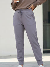 Slim-Fit Drawstring Jogger Pants