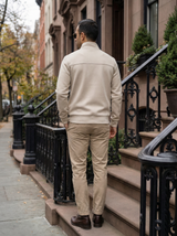 Zip-Front Stand Collar Jacket