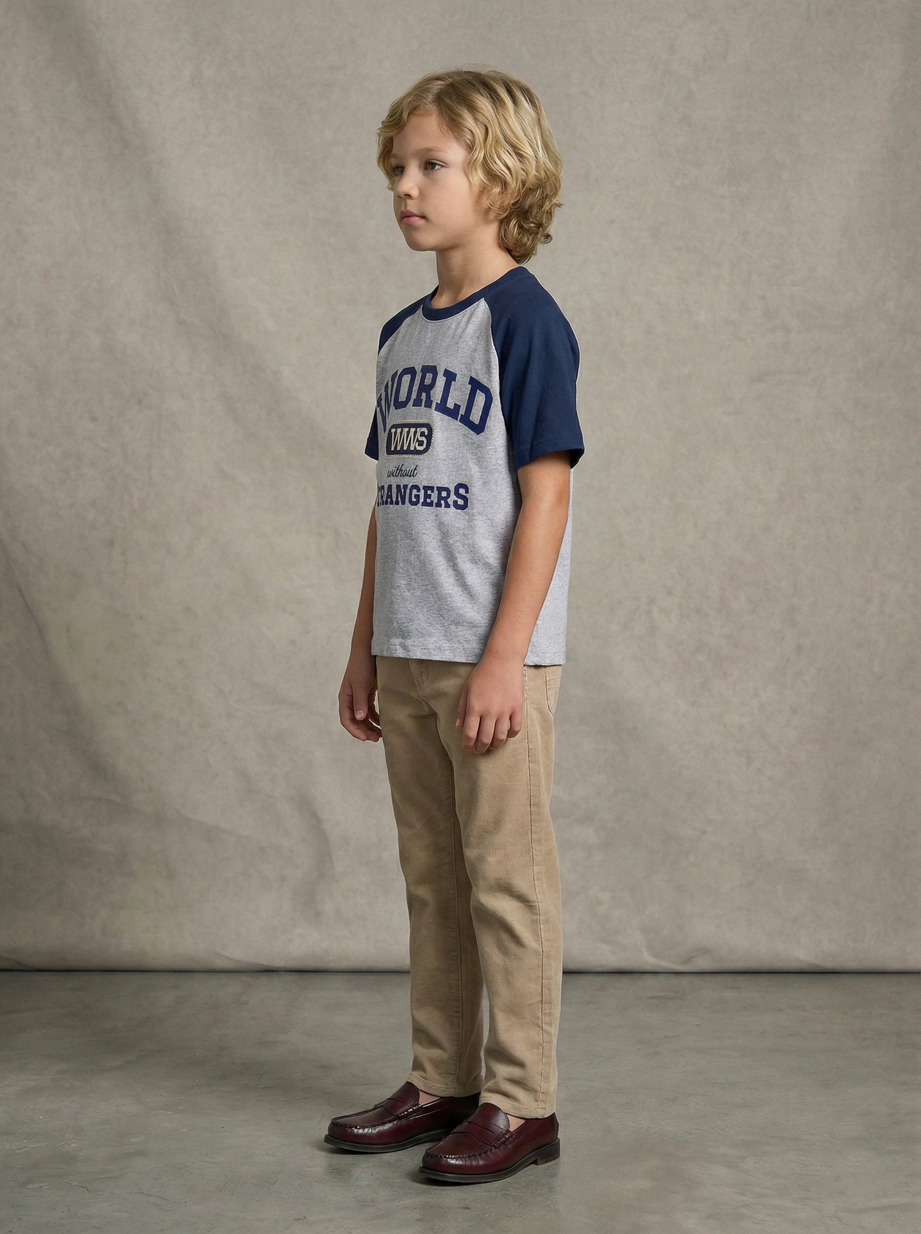 Kids Color Block Graphic T-Shirt
