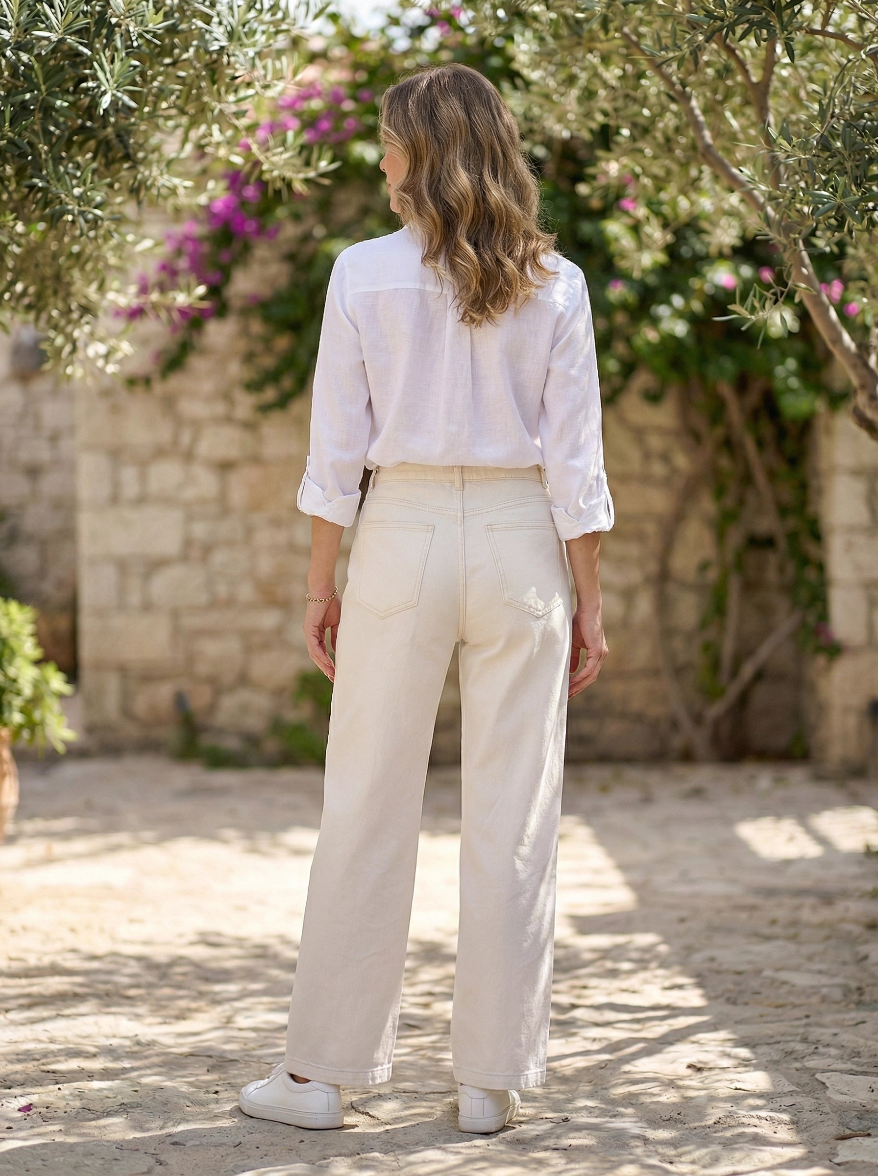 High-Rise Straight Wide Leg Jeans