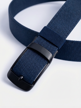 Adjustable Webbing Belt with Matte Buckle