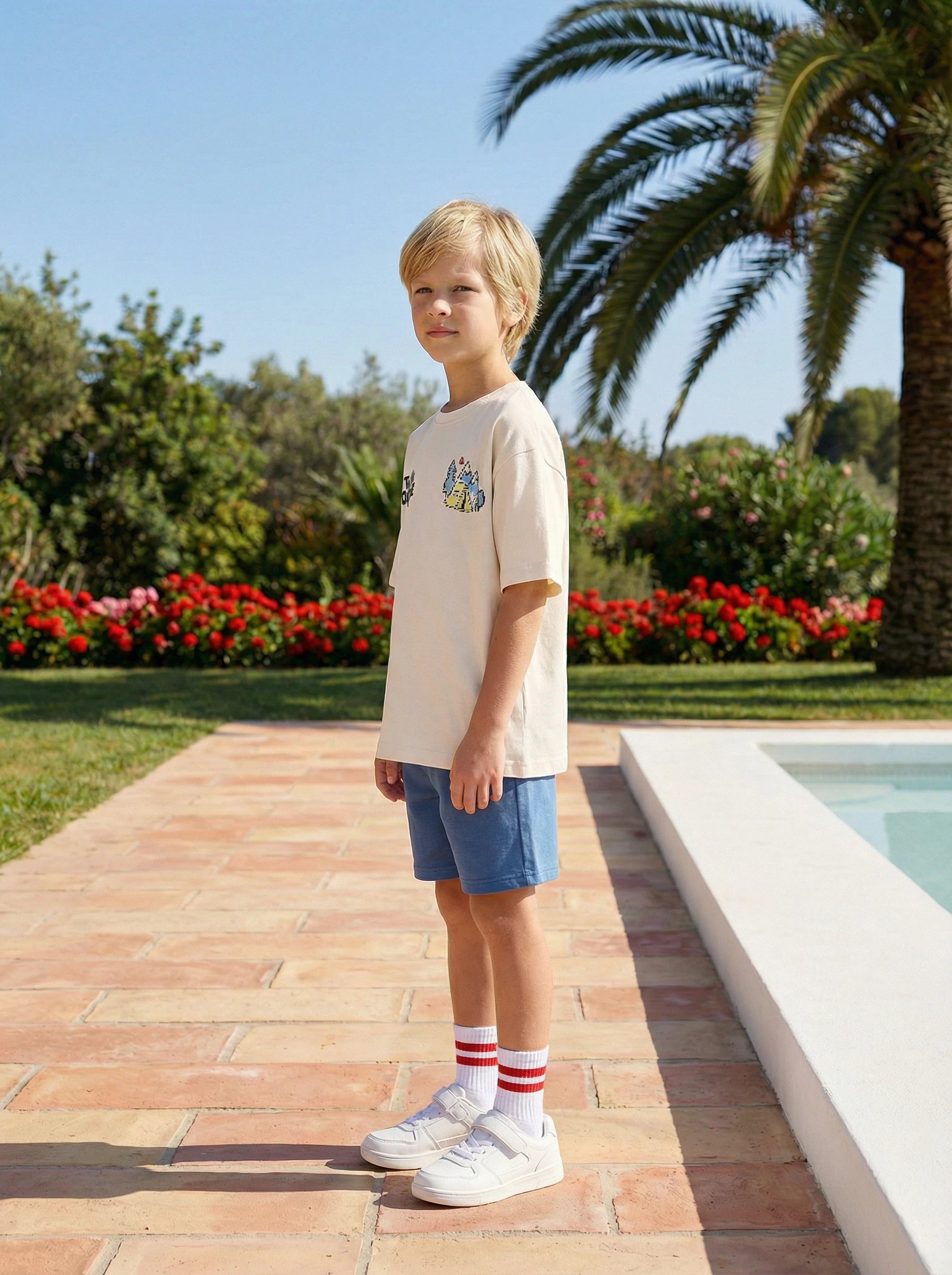 Kids Dual Graphic Crewneck T-Shirt