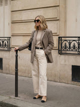 High-Waist Straight-Leg Pants