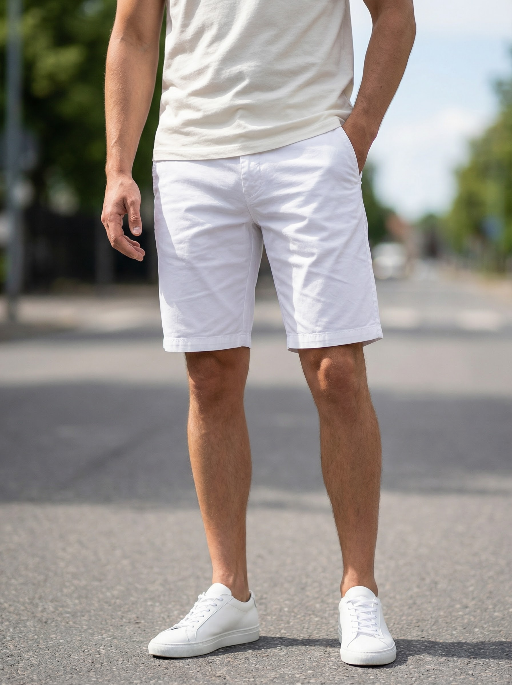 Tailored Cotton Shorts