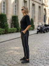 Slim-Fit Stripe Jogger Pants