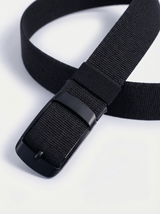 Adjustable Webbing Belt with Matte Buckle