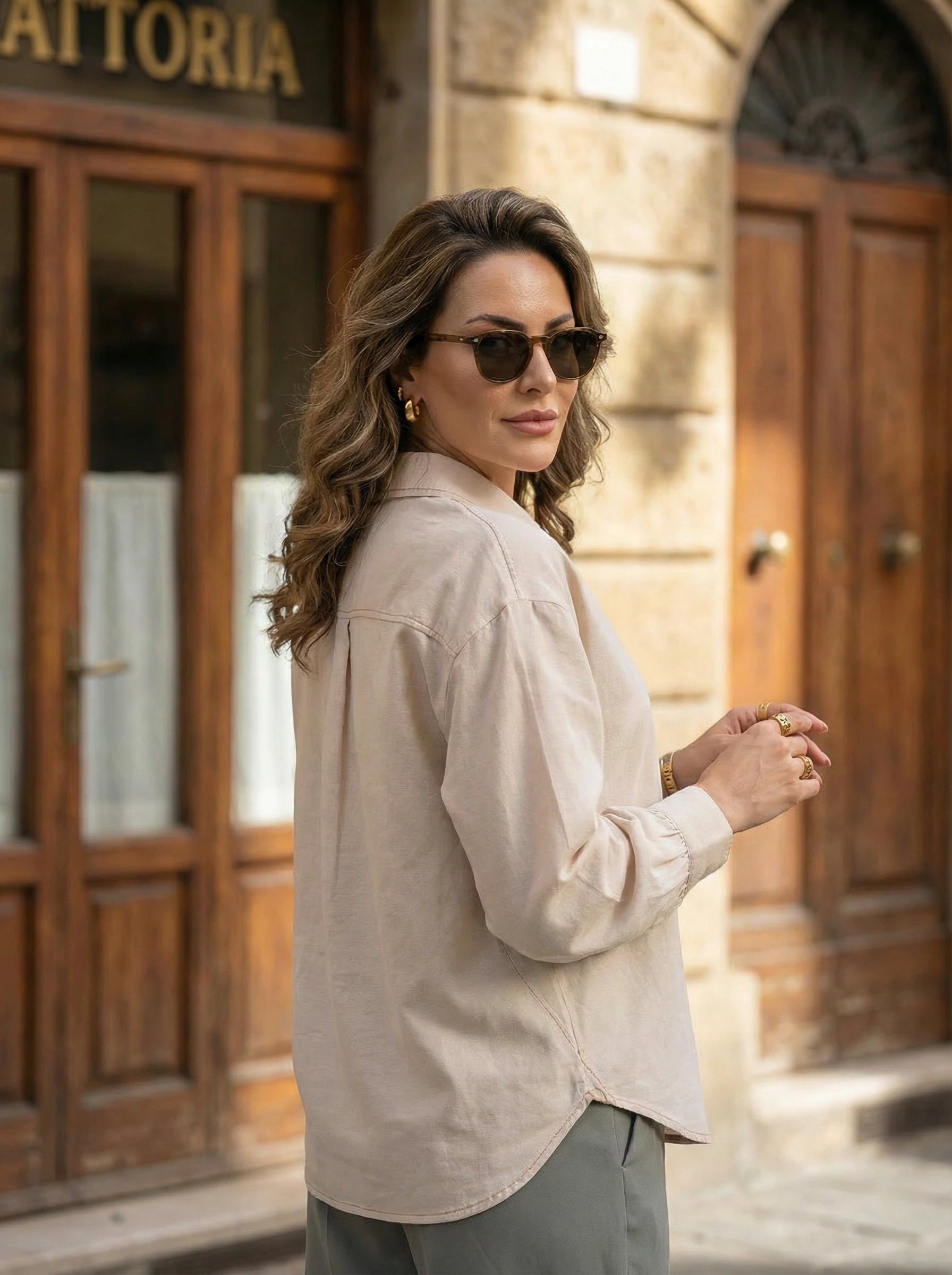 Relaxed Long Sleeve Button Shirt
