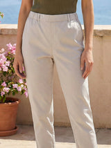 Mid-Rise Straight Ankle Pants
