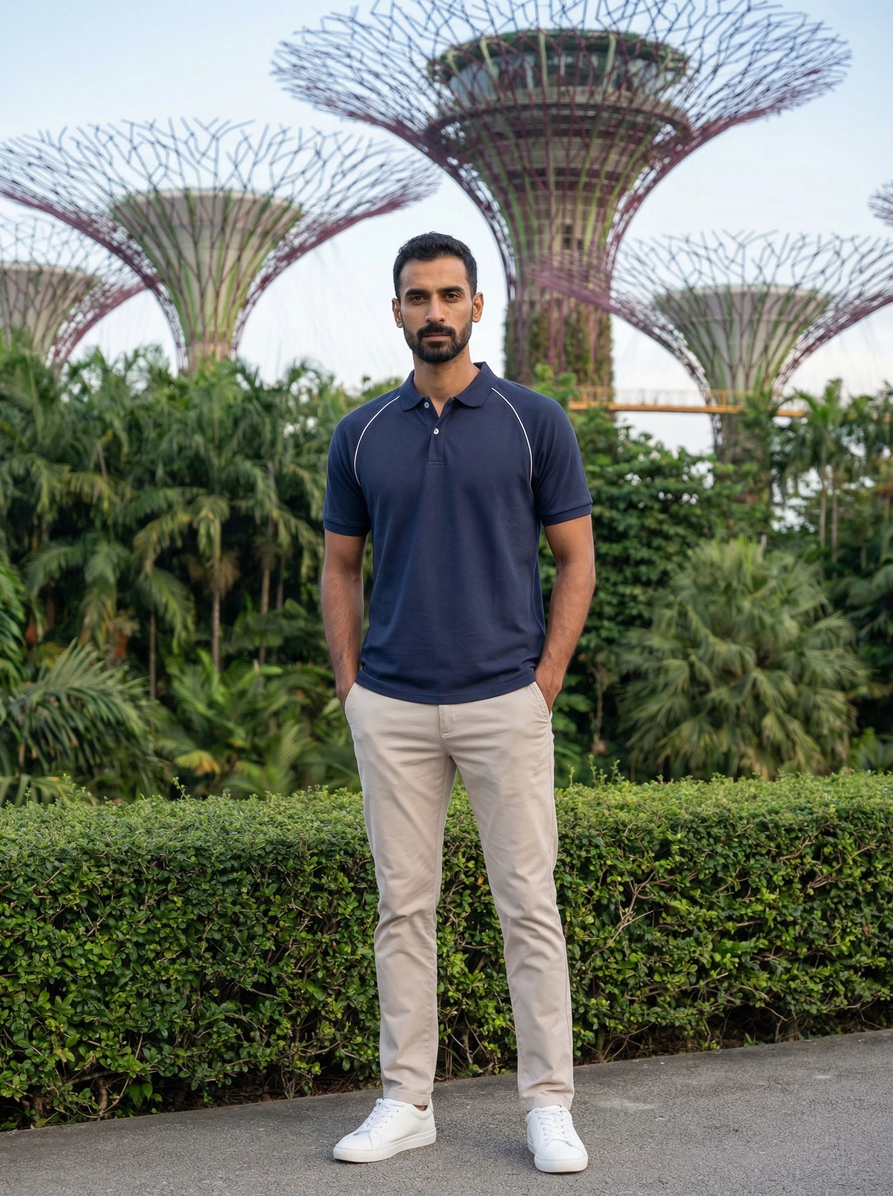 Embroidered Badge Polo Shirt