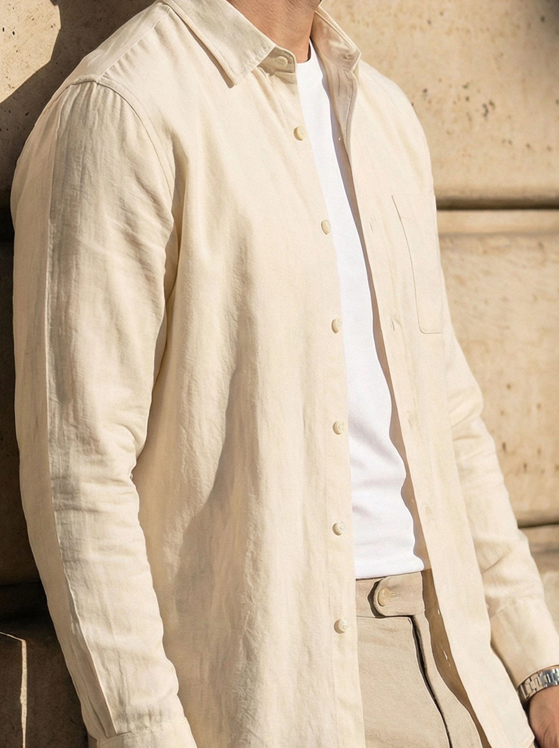 Casual Long Sleeve Button-Down Shirt