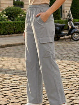 Wide-Leg Cargo Pants