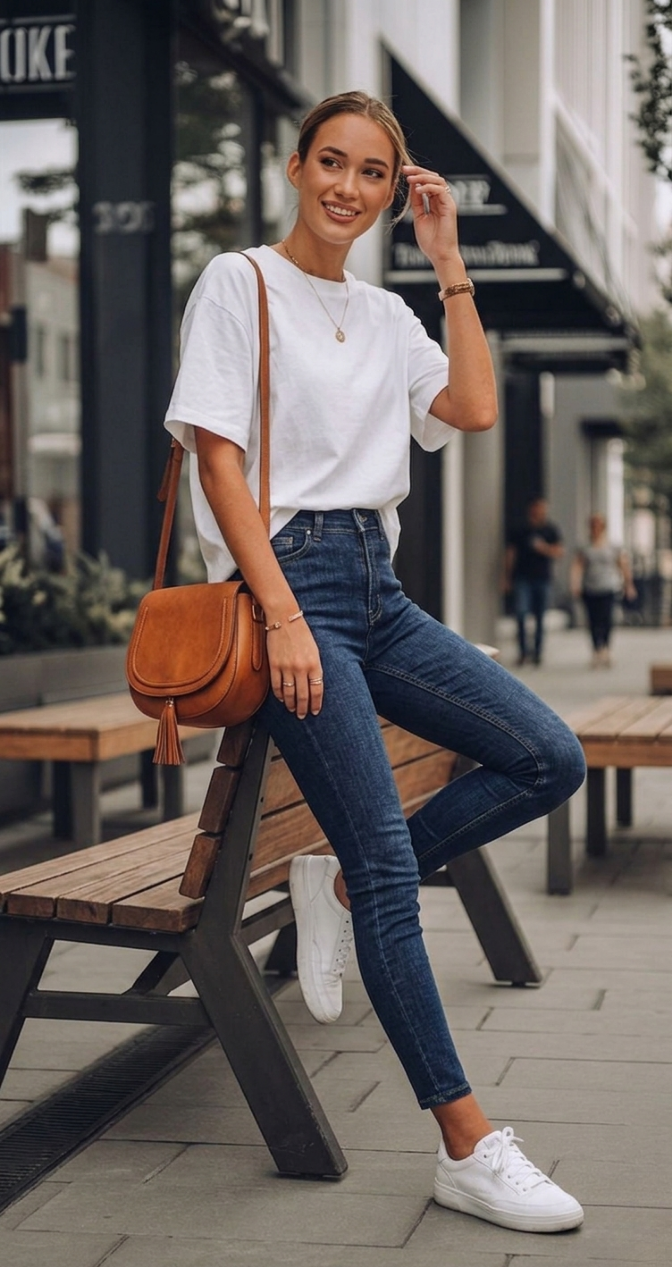 High-Rise Slim-Fit Jeans