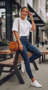 High-Rise Slim-Fit Jeans