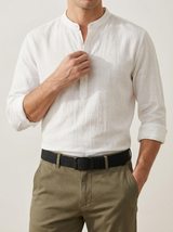 Adjustable Webbing Belt with Matte Buckle