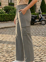 Wide-Leg Cargo Pants