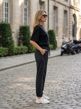 Slim-Fit Stripe Jogger Pants