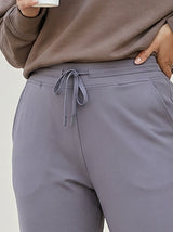 Slim-Fit Drawstring Jogger Pants