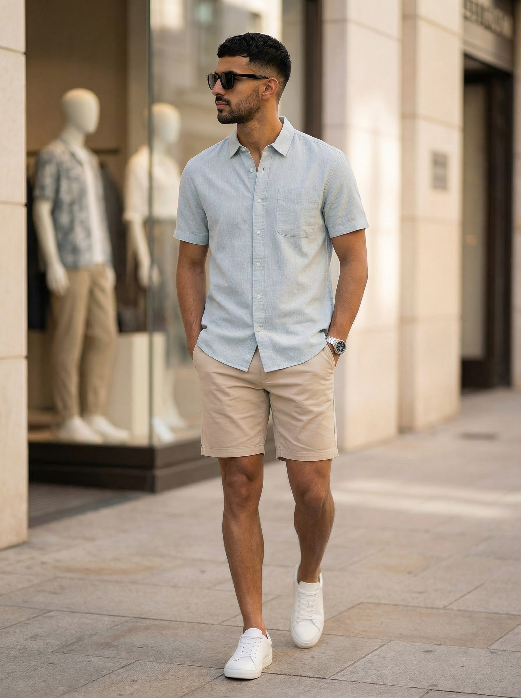 Short Sleeve Button-Down Shirt