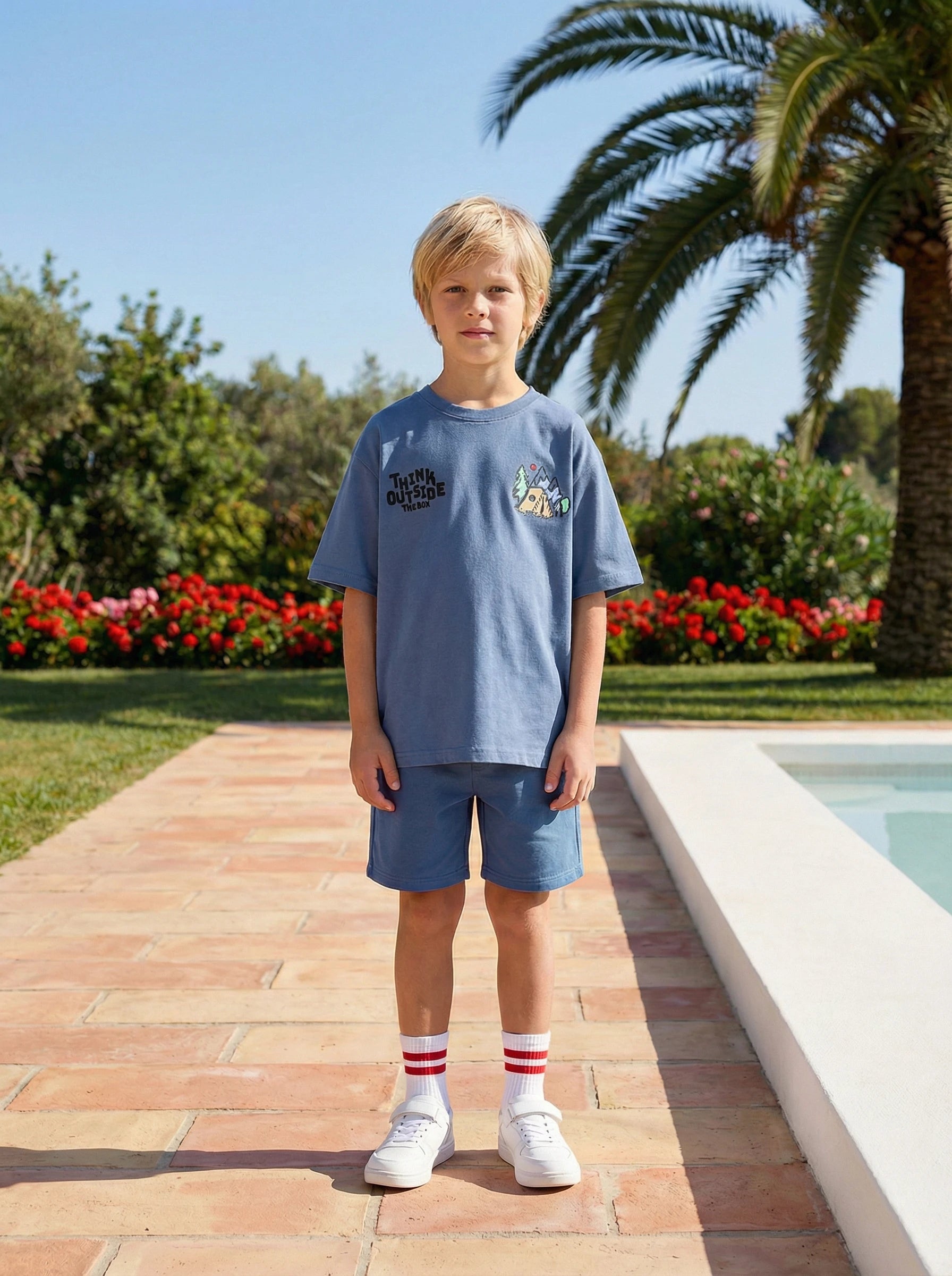 Kids Dual Graphic Crewneck T-Shirt