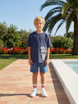 Kids Slogan Graphic T-Shirt