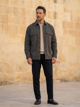 Utility Overshirt with Patch Pockets
