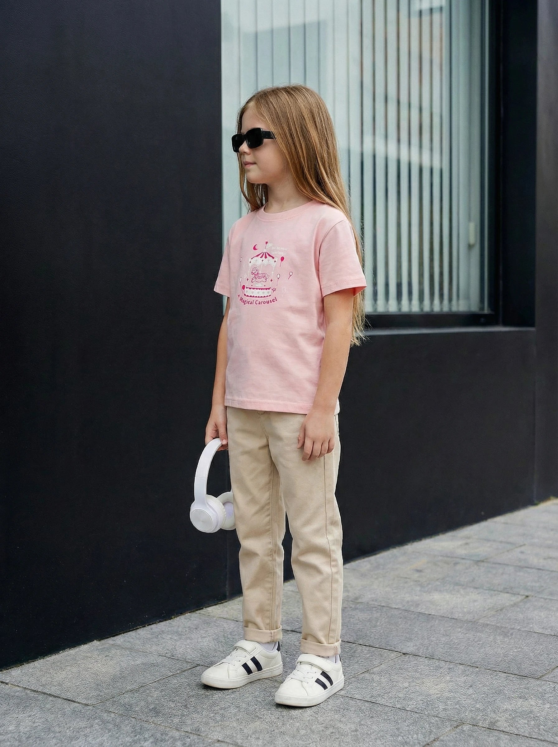 Girls Graphic Crewneck T-Shirt