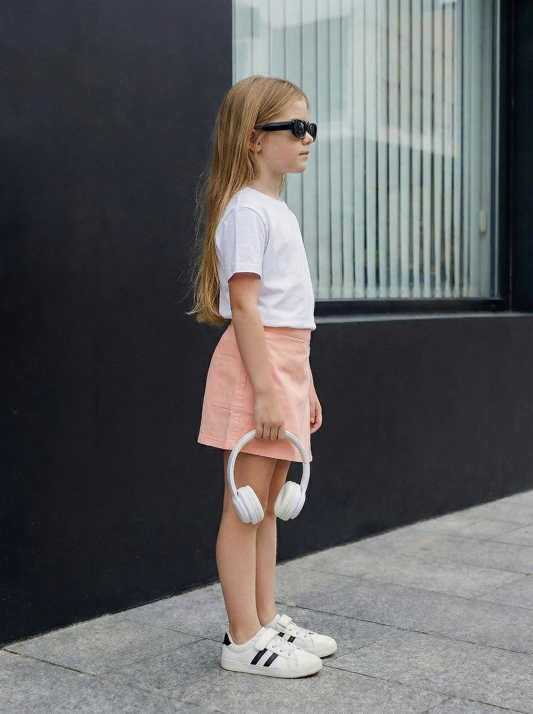Girls Tailored Mini Shorts