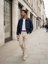 Contrast Collar Zip Jacket