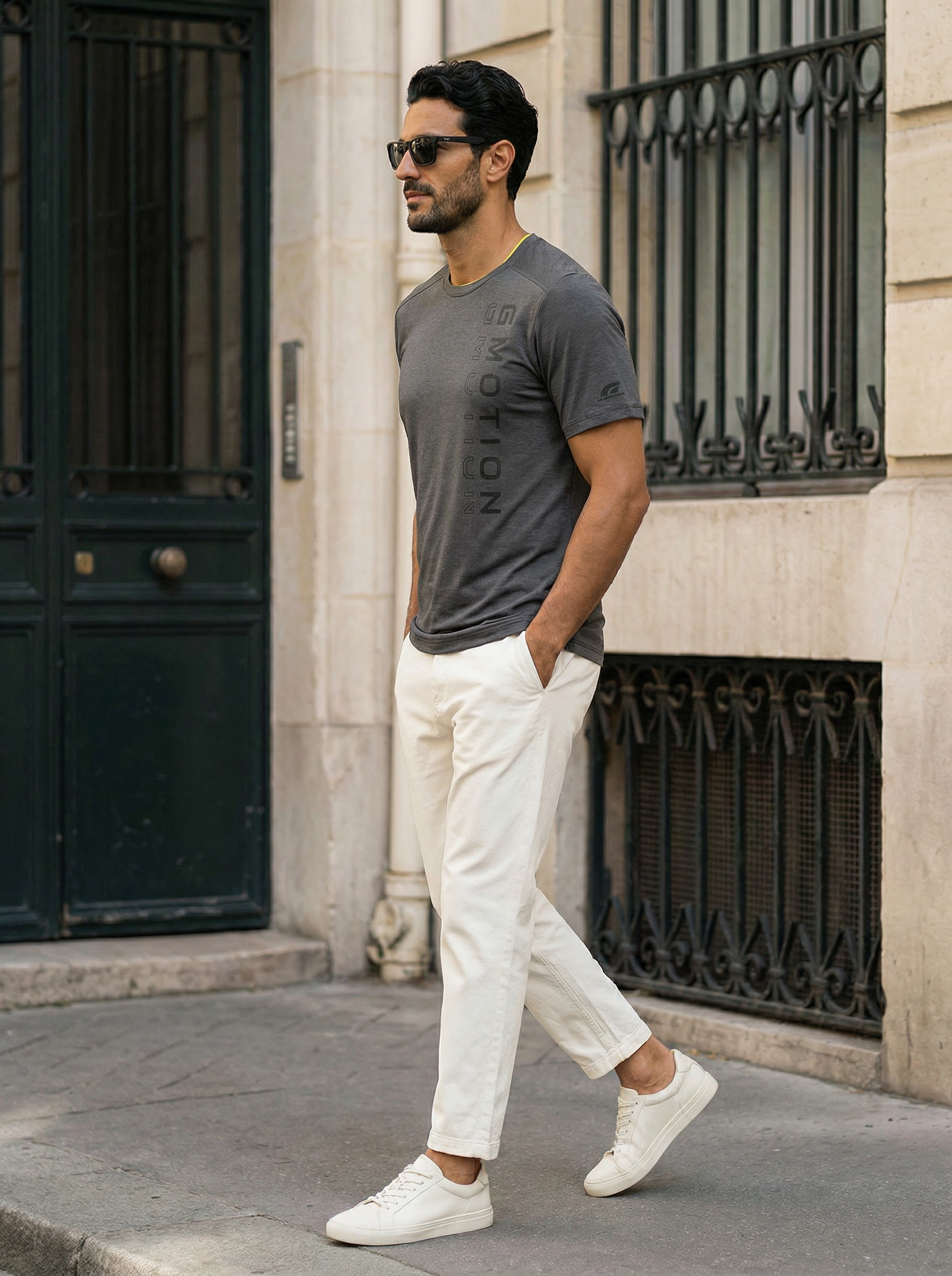 Vertical Logo Crew Neck T-Shirt