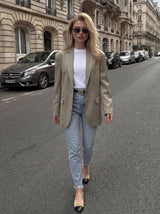 Skinny Jeans with Hem Slits