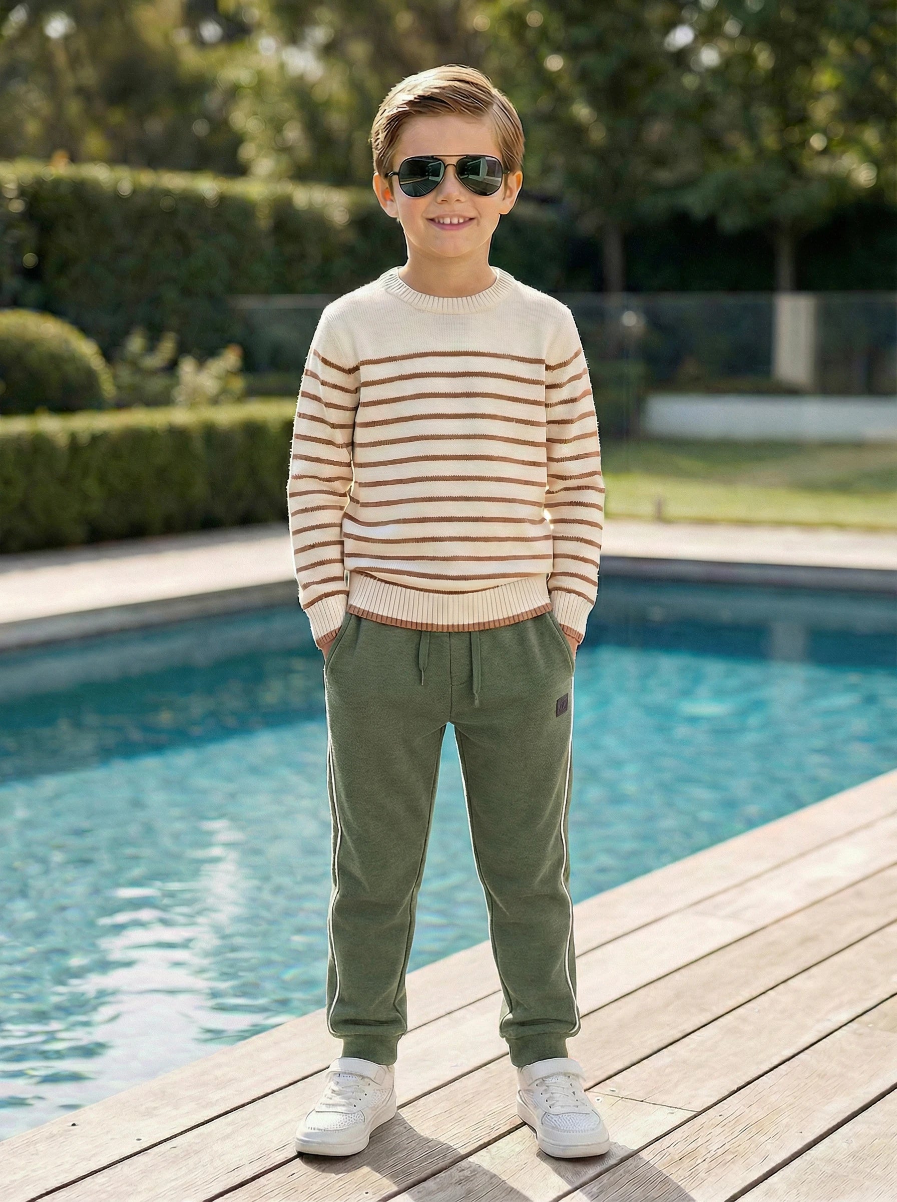 Kids Side Stripe Sweatpants