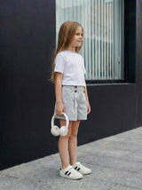 Girls Embroidered Detail Shorts