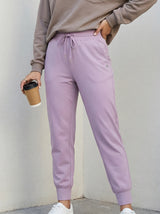 Slim-Fit Drawstring Jogger Pants