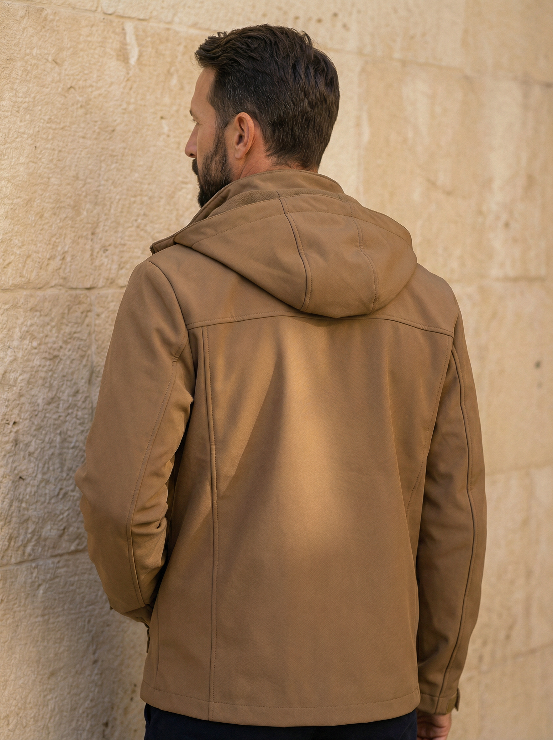 Hooded Zip-Front Jacket