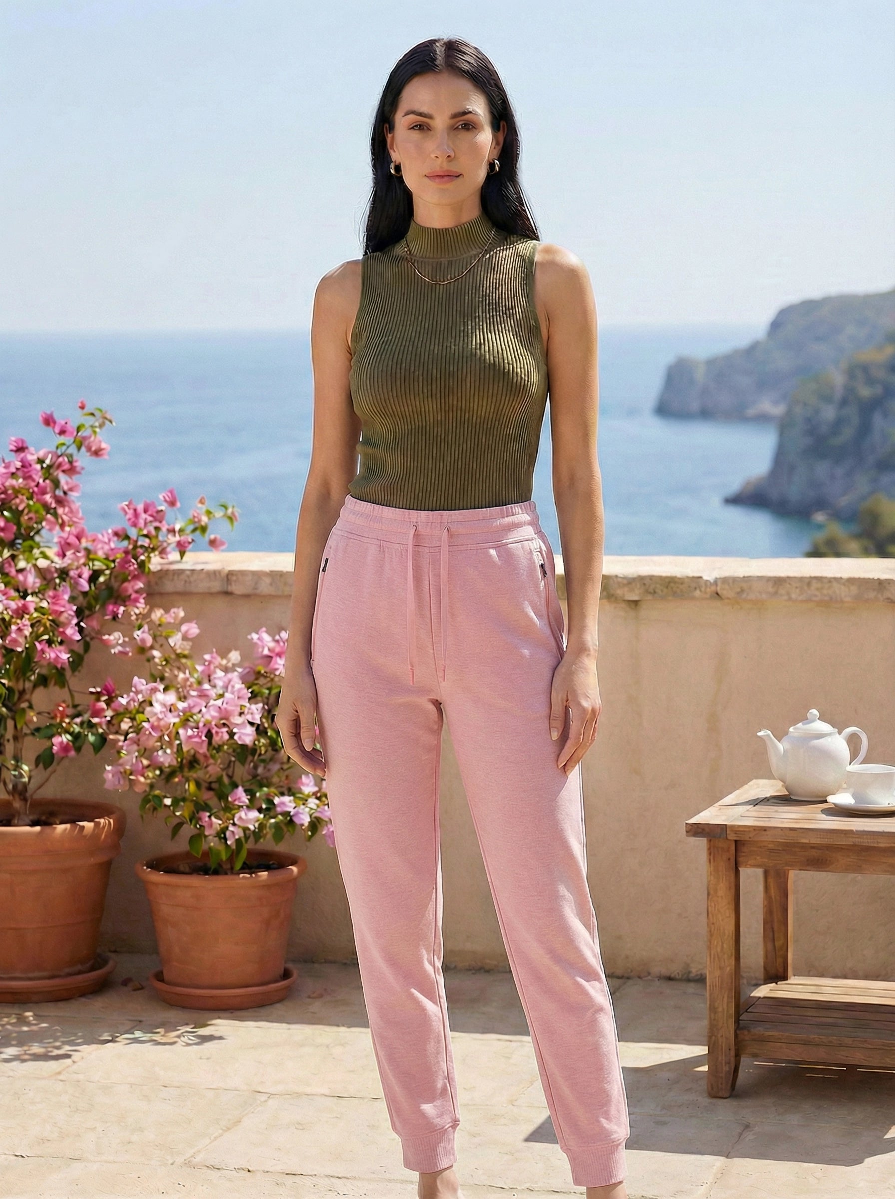 Slim-Fit Drawstring Sweatpants