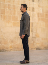 Utility Overshirt with Patch Pockets