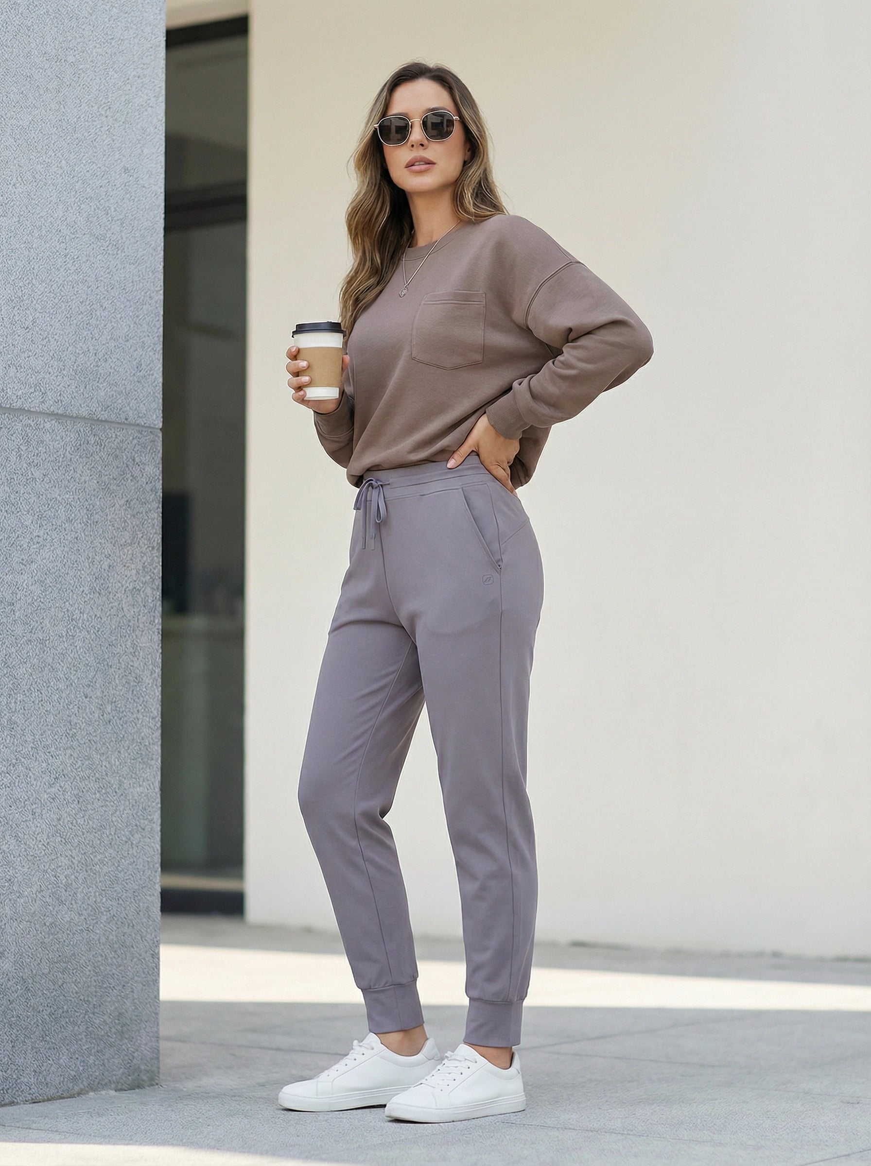 Slim-Fit Drawstring Jogger Pants