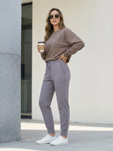 Slim-Fit Drawstring Jogger Pants